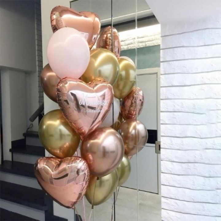 Фонтан шаров "От сердечка" с доставкой в Невинномысске