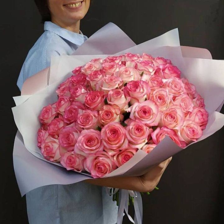 101 роза Джумилия в оформлении  в Невинномысске