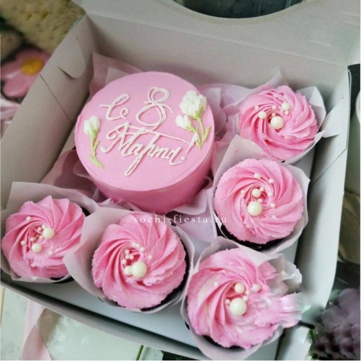 Капкейки и бенто-торт "8 марта!" в Невинномысске