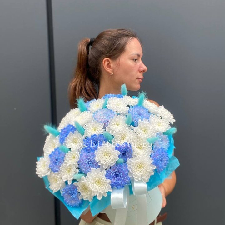  Коробочка  хризантем и лагуруса в Невинномысске