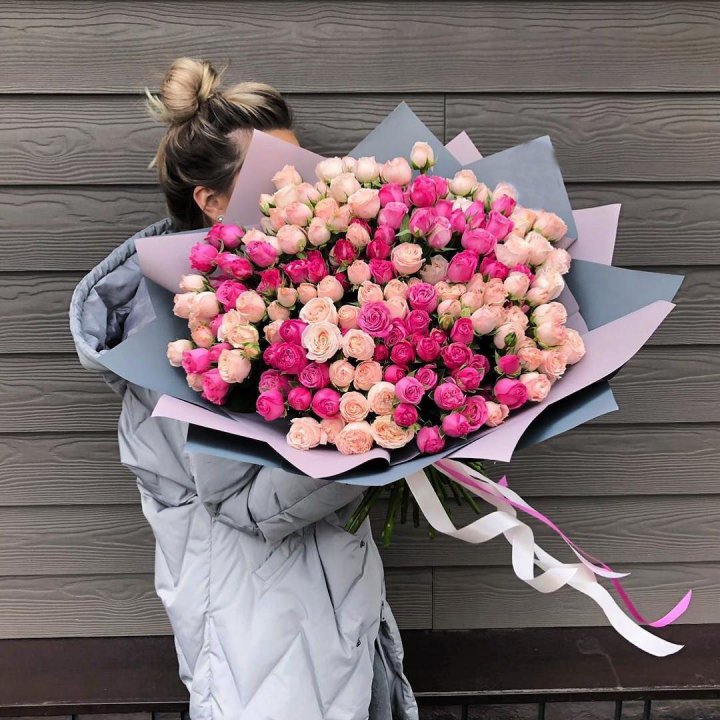 55 роз микс кустовых в Невинномысске
