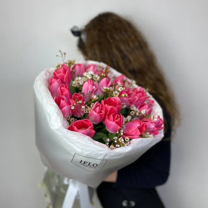 Дуо тюльпаны с хамелациумом в Невинномысске