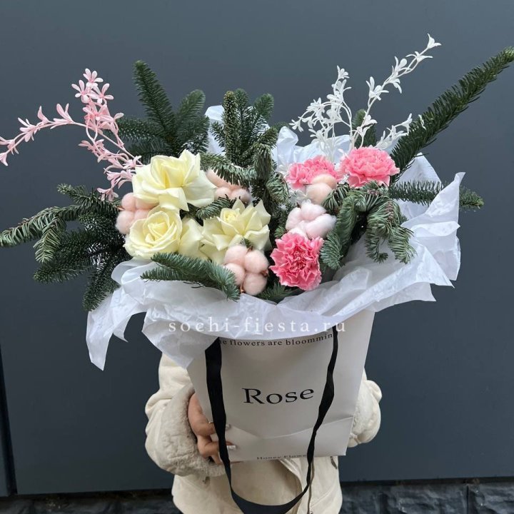 Цветочная сумка с нобилисом в Невинномысске