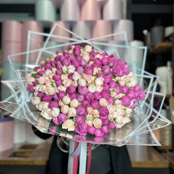 101 кустовая пионовидная роза в Невинномысске