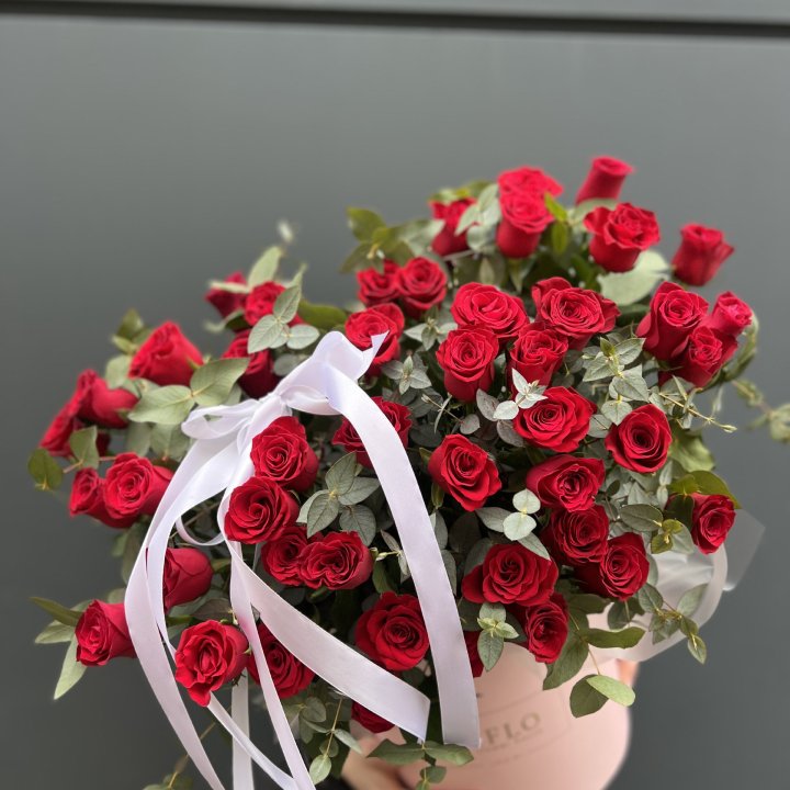 45 Красных роз в боксе "Сеньёрита" в Невинномысске