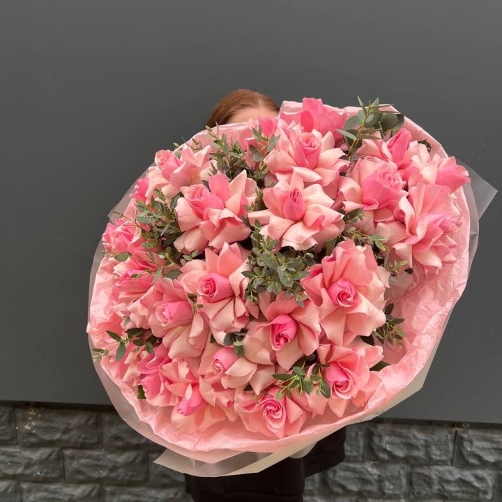  25 розовых французских роз в Невинномысске