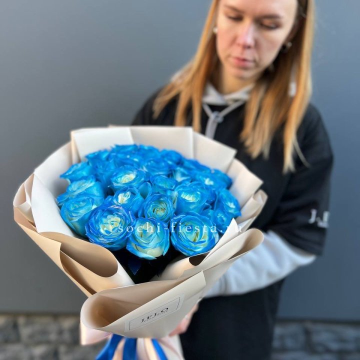 Букет синих роз блю логан в Невинномысске