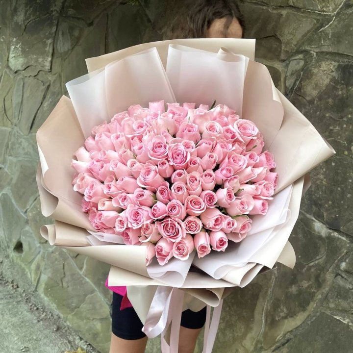 101 нежно-розовая роза Каролина  в Невинномысске